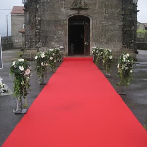 Decoración floral de boda realizada por la floristería de Vigo