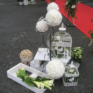Decoración floral de boda realizada por la floristería de Vigo