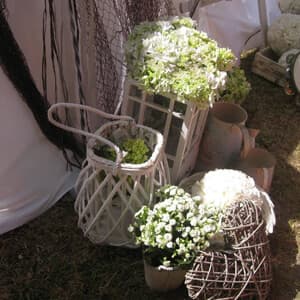 Decoración floral de boda realizada por la floristería de Vigo
