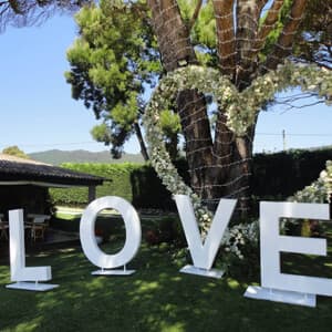 Decoración floral de boda realizada por la floristería de Vigo
