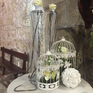Decoración floral de boda realizada por la floristería de Vigo