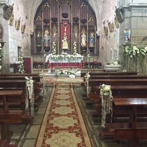 Decoración floral de boda realizada por la floristería de Vigo