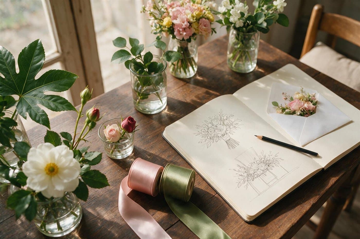 Reunión de asesoramiento para la decoración floral de una boda en Vigo