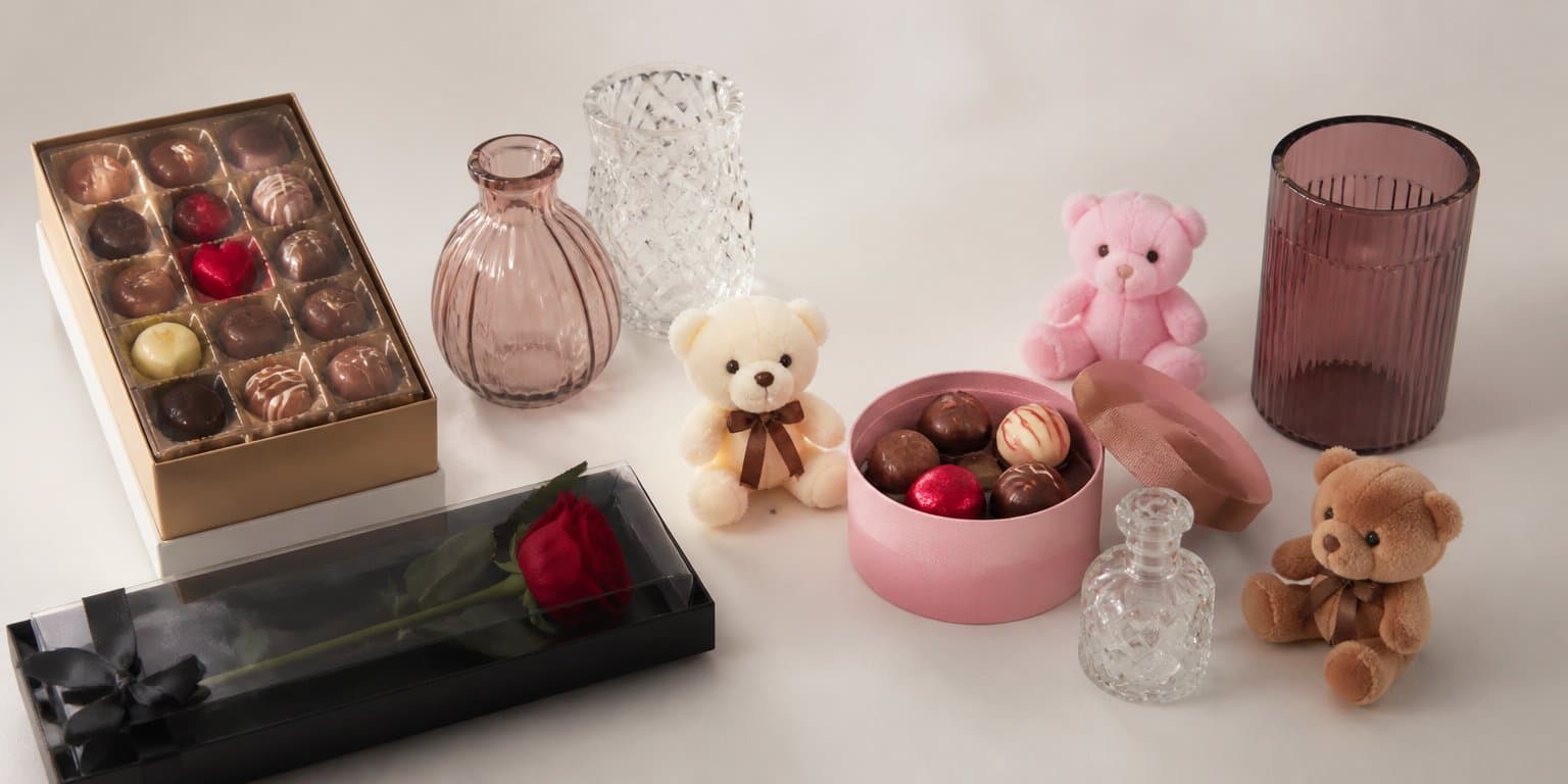 Catálogo de detalles para regalar junto a un ramo de flores en Vigo