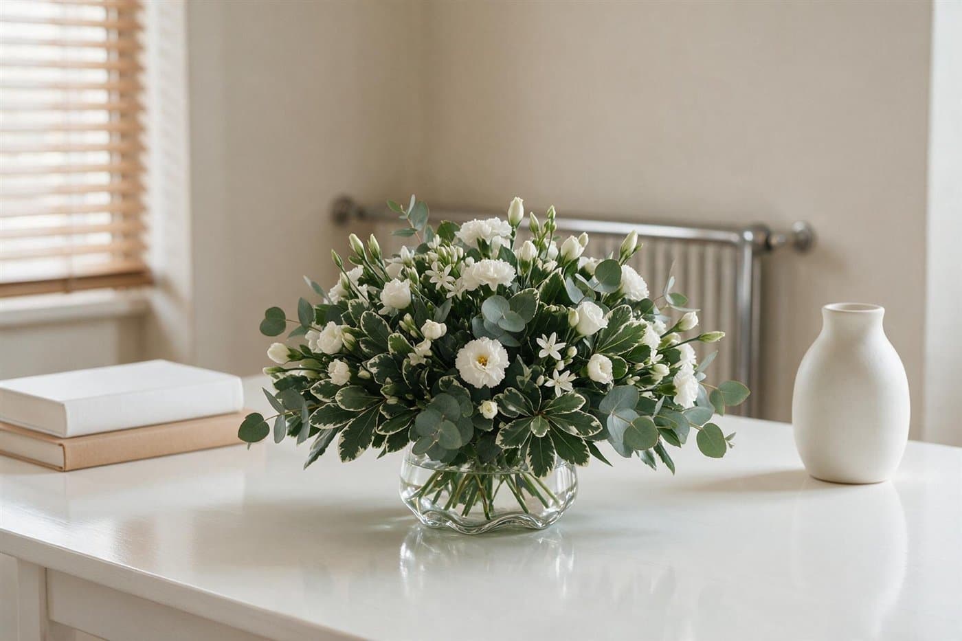 Centro funerario discreto elaborado en la floristería de Vigo