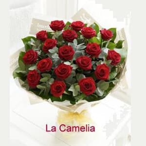 Ramo de rosas elaborado en la floristería de Vigo